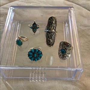 3 for $25- NEW Aztec Style Ring Set